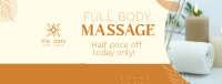 Massage Promo Facebook Cover Image Preview