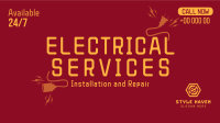 Electrical Service Facebook event cover Image Preview