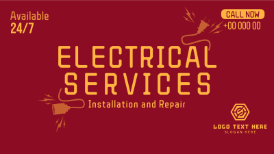 Electrical Service Facebook event cover Image Preview