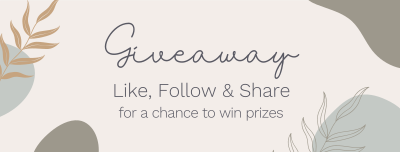 Giveaway Raffle Facebook cover Image Preview