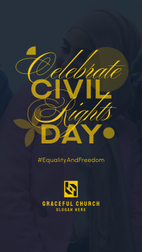 Civil Rights Celebration Instagram story Image Preview