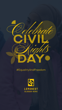 Civil Rights Celebration Instagram story Image Preview