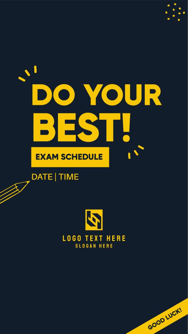 Break A Leg Exam Sched Instagram Story Design Image Preview