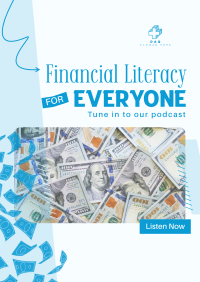 Financial Literacy Podcast Poster Image Preview
