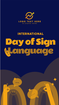 Sign Language Day Facebook story Image Preview