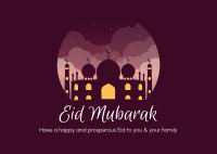 Happy Eid Mubarak Postcard Image Preview