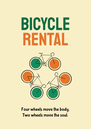 Bicycle Rental Poster Image Preview