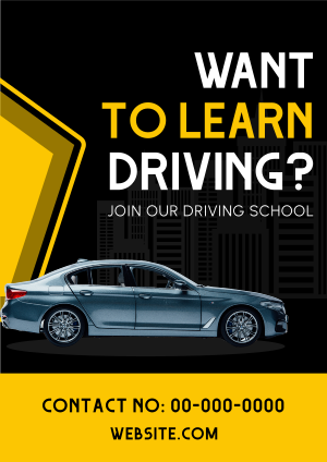 Driving Classes Flyer Image Preview