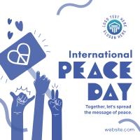 United for Peace Day Linkedin Post Image Preview