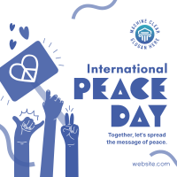 United for Peace Day Linkedin Post Design