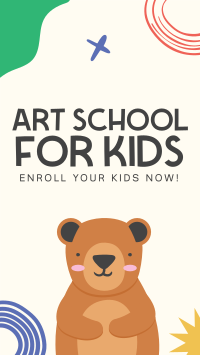 Art Class For Kids Facebook story Image Preview
