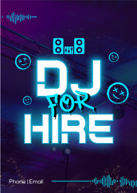 Hiring Party DJ Flyer Design
