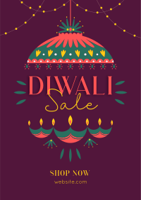 Diwali Lanterns Flyer Image Preview