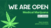 Order Organic Cannabis Facebook Event Cover Design