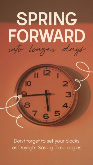 Daylight Saving Begins Facebook story Image Preview