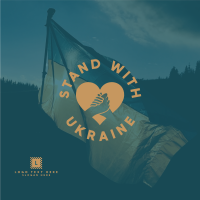 Stand with Ukraine Instagram Post Design