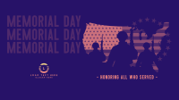 Military Soldier Memorial Facebook Event Cover Design
