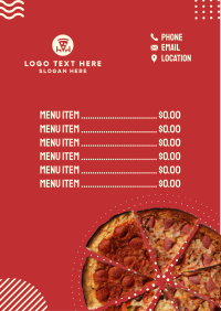 Memphis Pizza Menu Image Preview