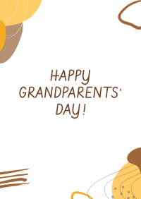 Grandparent's Day Abstract Poster Design