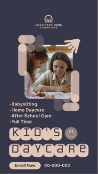 Kid's Daycare Services TikTok Video Design