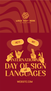 Sign Languages Day Celebration Instagram reel Image Preview