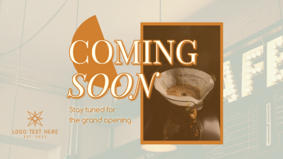 Cafe Opening Soon Facebook event cover Image Preview