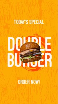 Double Burger Instagram Story Design