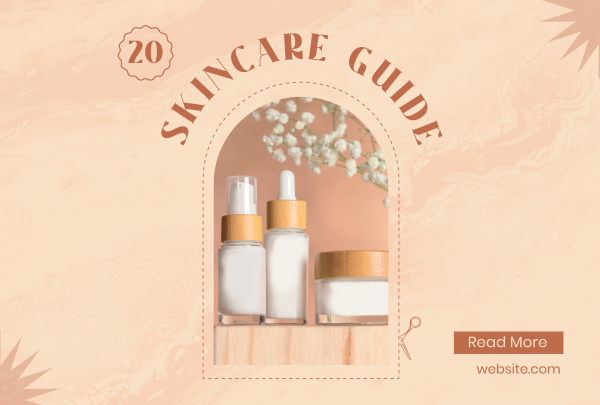 Skincare Guide Pinterest Cover Design