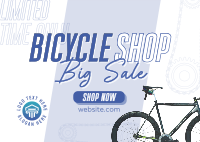 Bicycle Store Postcard Image Preview