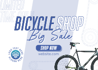 Bicycle Store Postcard Design