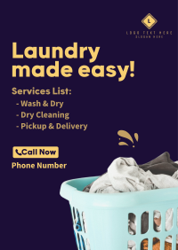 Laundry Made Easy Flyer Design