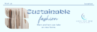 Elegant Minimalist Sustainable Fashion Twitter Header Preview