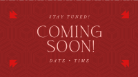 Elegant Coming Soon Facebook Event Cover Design