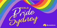 Sydney Pride Flag Twitter Post Design