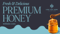 Organic Premium Honey Facebook Event Cover Design