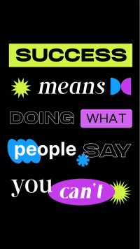 Quirky Success Quote Facebook Story Image Preview