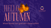 Cozy Autumn Greeting Facebook Event Cover Image Preview