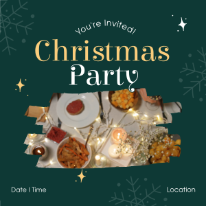 Christmas Party Instagram post Image Preview