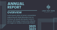 Annual Report Lines Facebook Ad Design