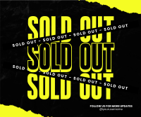 Grunge Sold Out Facebook Post Design