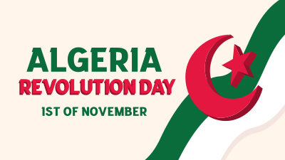 Algeria Revolution Day Facebook event cover Image Preview