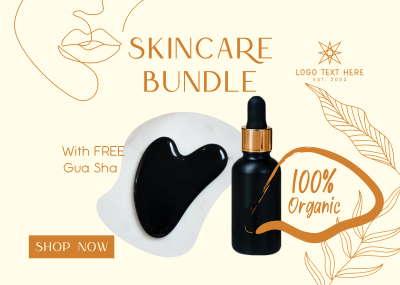 Organic Skincare Bundle Postcard Image Preview