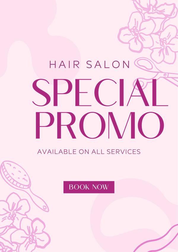 Beauty Salon Discount Poster Design Image Preview