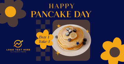 Cute Pancake Day Facebook ad Image Preview