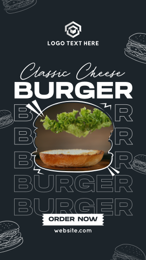 Cheese Burger Restaurant TikTok Video Image Preview