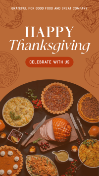 Thanksgiving Greeting Modern Facebook Story Design