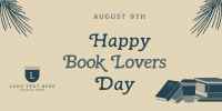 Happy Book Lovers Day Twitter Post Design