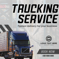 Trucking Delivery  Instagram Post Design