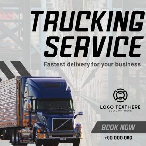 Trucking Delivery  Instagram post Image Preview