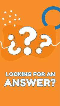 Looking For Answer Facebook Story Design
